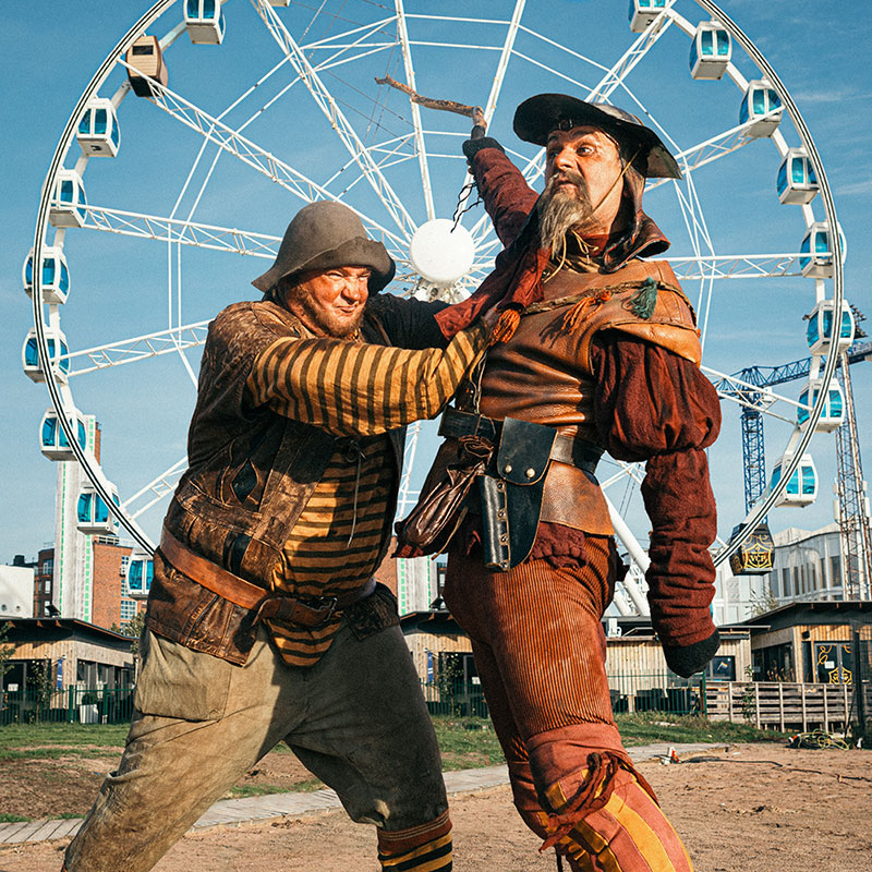 Kuva näytelmälle Suomenlinnan Don Quijote ja tragikoomillinen transformaatio